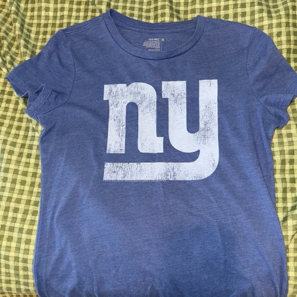 Old Navy Blue T-Shirt with NY Graphic Print - Picture 1 of 3